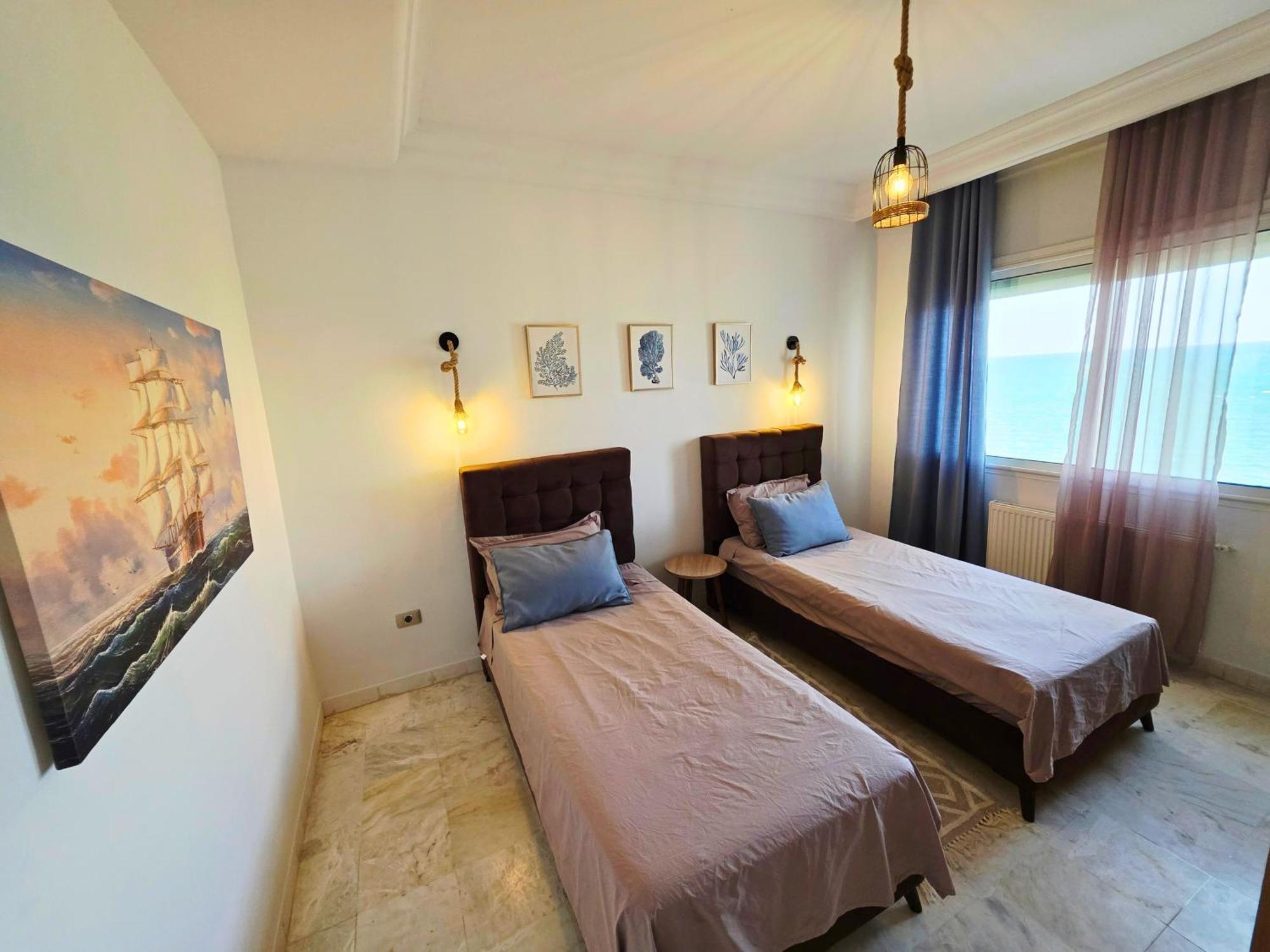 La Perle Bleue Apartment La Goulette Bagian luar foto