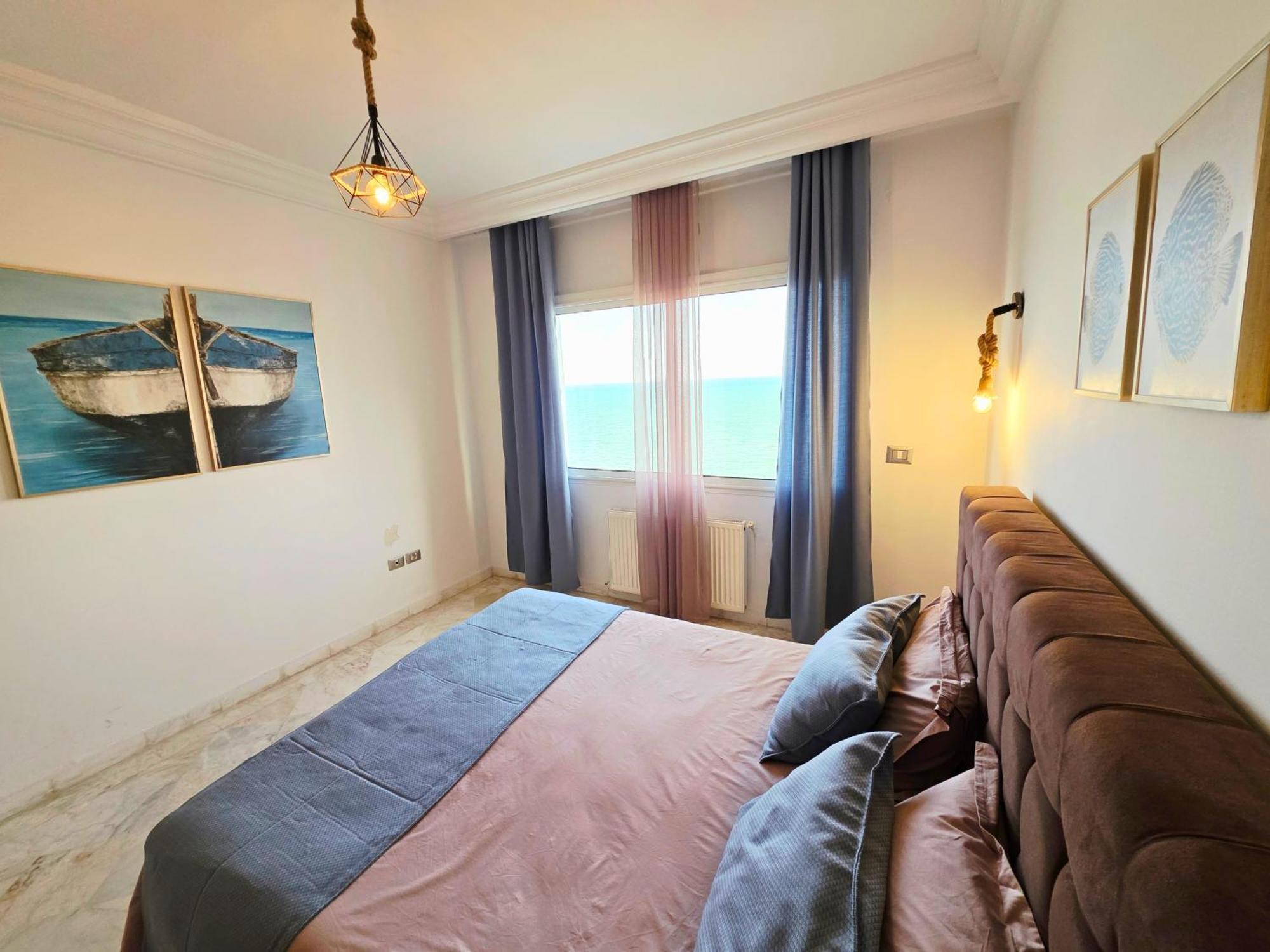 La Perle Bleue Apartment La Goulette Bagian luar foto